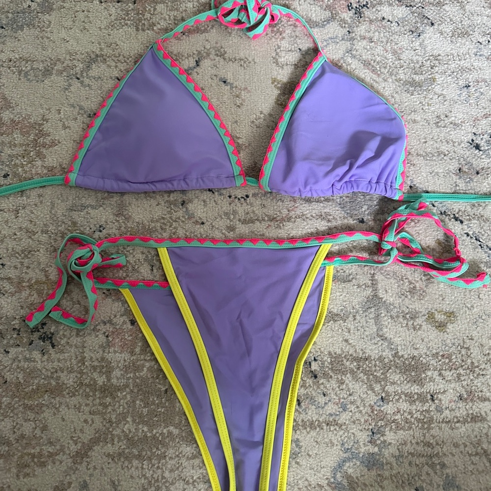 Target Purple and Yellow Bikini